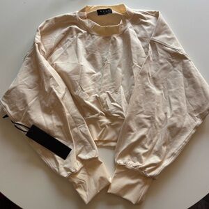 Noli Yoga Sweatshirt Cream Large NWT